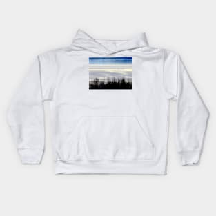 Lake reflection waves landscapes Kids Hoodie